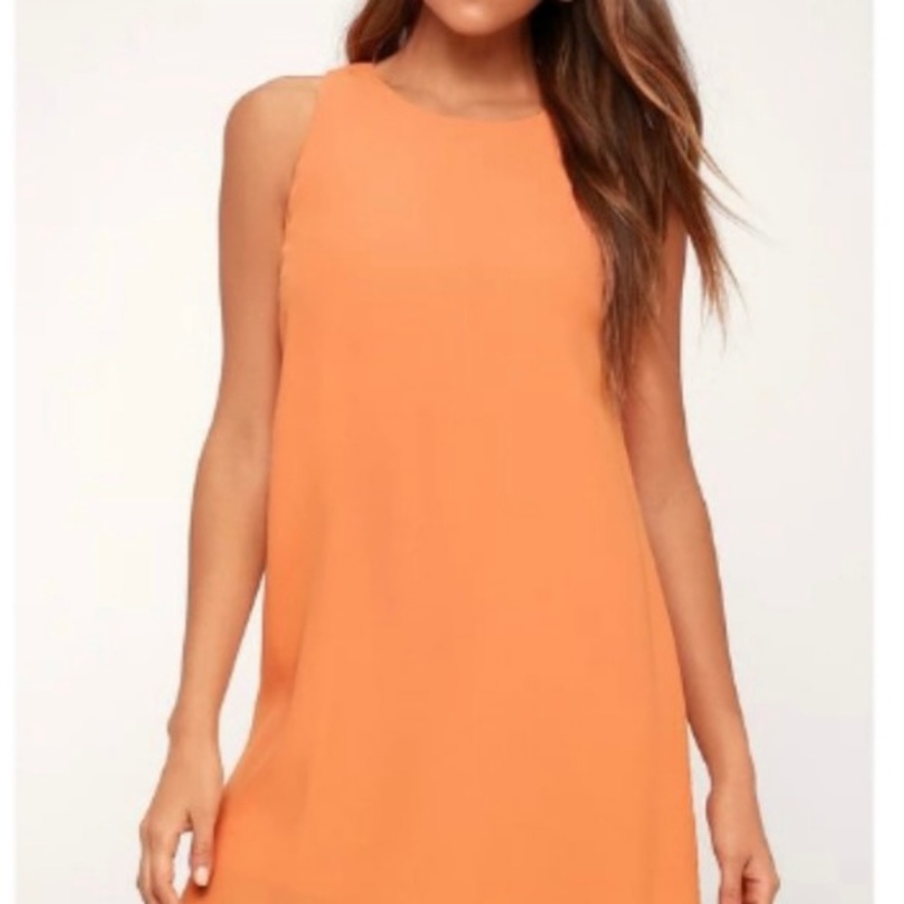 Lulu’s Peach Shift Tank Dress